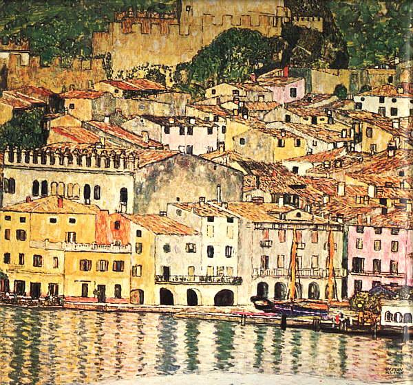 Gustav Klimt Malcesine on Lake Garda Spain oil painting art
